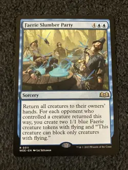Magic The Gathering MTG - Faerie Slumber Party - WOE - Image 1