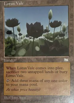 Vintage Magic The Gathering (MTG) : Weatherlight : Lotus Vale - Image 1