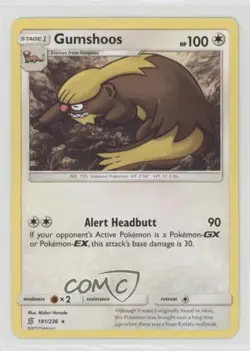 Gumshoos Pokemon Sun & Moon Unified Minds #181 n1u - Image 1