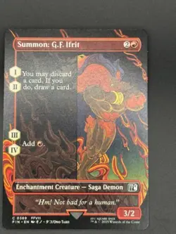 Summon: G.F. Ifrit (Borderless) Final Fantasy Regular MTG Final Fantasy - Image 1