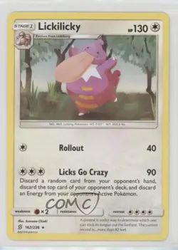 Lickilicky Pokemon Sun & Moon Unified Minds #162 n1u - Image 1