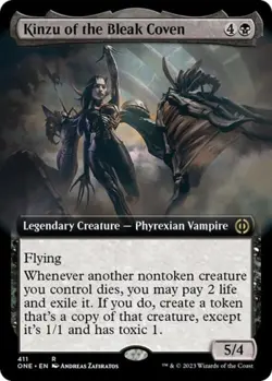Kinzu of the Bleak Coven (Extended Art) - Near Mint MTG - Image 1