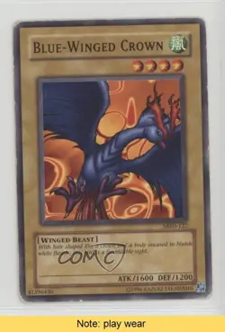 Blue-Winged Crown Unlimited YuGiOh Metal Raiders #MRD-122 2002 READ 0d08 - Image 1