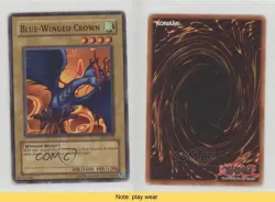 Blue-Winged Crown Unlimited YuGiOh Metal Raiders #MRD-122 2002 READ 0d08 - Image 3
