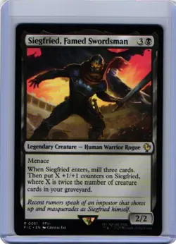 NM Siegfried, Famed Swordsman, MTG, Final Fantasy Commander, Magic, 51 - Image 1