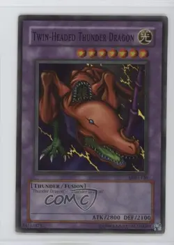 Twin-Headed Thunder Dragon (SR) Unlimited YuGiOh Metal Raiders #MRD-120 2002 1l2 - Image 1