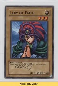 Lady of Faith Unlimited YuGiOh Metal Raiders #MRD-119 2002 READ 2u3 - Image 1