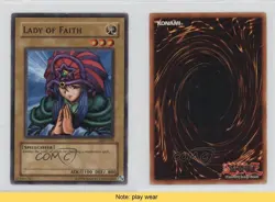 Lady of Faith Unlimited YuGiOh Metal Raiders #MRD-119 2002 READ 2u3 - Image 3
