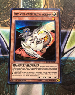 BUSTER WHELP OF THE DESTRUCTION SWORD * 1ST EDITION SUPER RARE BOSH-EN019 YUGIOH - Image 1