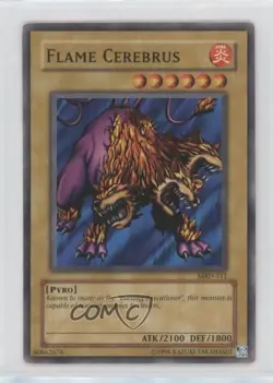 Flame Cerebrus Unlimited YuGiOh Metal Raiders #MRD-111 2002 0bt4 - Image 1