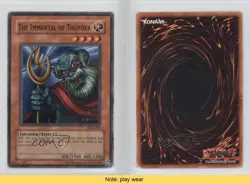 The Immortal of Thunder Unlimited YuGiOh Metal Raiders #MRD-099 2002 READ 2u3 - Image 3