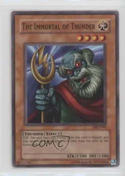 The Immortal of Thunder Unlimited YuGiOh Metal Raiders #MRD-099 2002 00jz - Image 1
