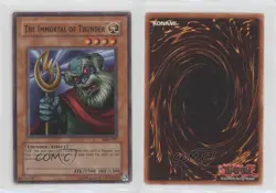 The Immortal of Thunder Unlimited YuGiOh Metal Raiders #MRD-099 2002 00jz - Image 3