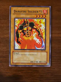 YuGiOh Starter Deck: Joey - SDJ-010 DARKFIRE SOLDIER #1, Regular Common - Image 1