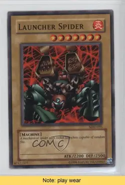 Launcher Spider Unlimited YuGiOh Metal Raiders #MRD-095 2002 READ 2u3 - Image 1