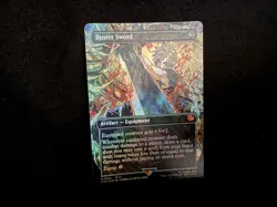 FOIL BUSTER SWORD (BORDERLESS) Final Fantasy FIN Magic MTG MINT CARD - Image 1