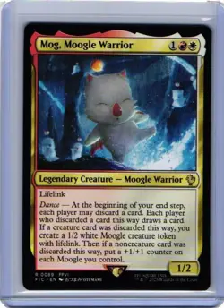 x1 Mog, Moogle Warrior R MTG Commander: Final Fantasy M/NM, English - Image 1