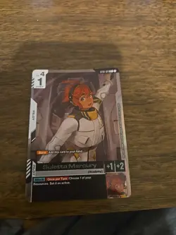 Gundam Card Game ST01-011 C+ Suletta Mercury Alt Art - Image 1