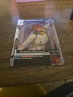 Gundam Card Game ST01-011 C+ Suletta Mercury Alt Art - Image 3