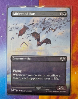 Mirkwood Bats (Borderless) MTG LotR Common Creature Universes Beyond - Image 1