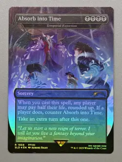 MTG x FINAL FANTASY SECRET LAIR - ABSORB INTO TIME #1859 RAINBOW FOIL - Image 1