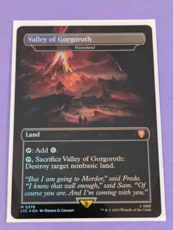 MTG: The Lord of the Rings: Valley of Gorgoroth - Wasteland Foil #0376 - NM - Image 1