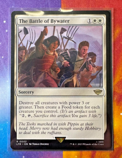 The Battle of Bywater MTG LotR Rare Sorcery Universes Beyond Nexum Cards - Image 1