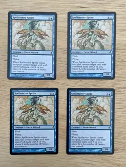 MTG Magic the Gathering SPELLSTUTTER SPRITE Lot Of 4 Faerie Wizard Rebecca Guay - Image 1