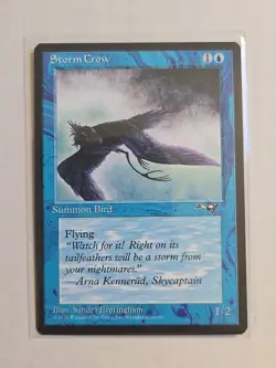 Storm Crow (B, Flying Left ) - Alliances - LP - MTG Magic - Common - Creature - Image 1