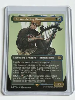 Wandering Minstrel 403 MTG Final Fantasy 2025 Mint - 9.0 + Non Foil Rare - Image 1