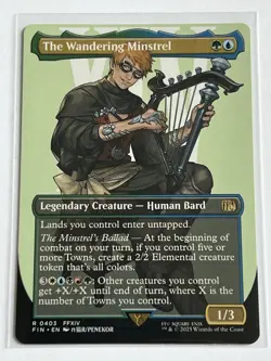 Wandering Minstrel 403 MTG Final Fantasy 2025 Mint - 9.0 + Non Foil Rare - Image 2
