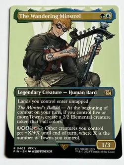 Wandering Minstrel 403 MTG Final Fantasy 2025 Mint - 9.0 + Non Foil Rare - Image 4