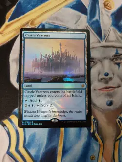 Castle Vantress FOIL MTG Throne of Eldraine Rare Land Slightly Played x2 - Image 1