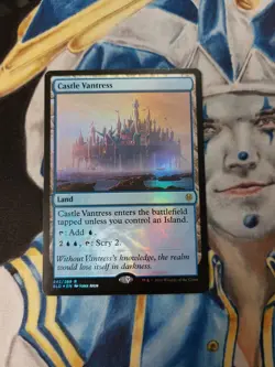 Castle Vantress FOIL MTG Throne of Eldraine Rare Land Slightly Played x2 - Image 5