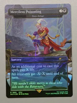 MTG x FINAL FANTASY SECRET LAIR - MERCILESS POISONING #1860 RAINBOW FOIL - Image 1