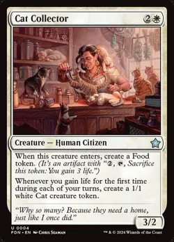 Cat Collector FDN 4 Uncommon MTG - Image 1