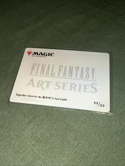 Magic TOGETHER FOREVER ART CARD Final Fantasy GOLD-STAMP #32 MTG - Image 2