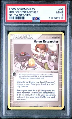 Pokemon Ex Delta Species 95 Holon Researcher PSA 9 - Image 1