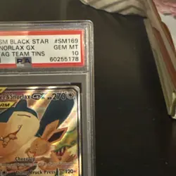 2019 POKEMON SM BLACK STAR PROMO #SM169 FULL ART/EEVEE & SNORLAX GX PSA 10 - Image 4