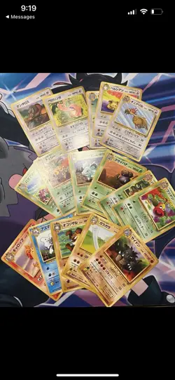 Vintage Pokemon Complete Fossil & Jungle Common & Uncommon Japanese Lot NM-LP - Image 4