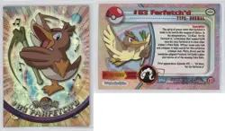 Farfetch'd Rainbow Foil Topps Pokemon TV Animation Edition Series 2 #83 0qo1 - Image 3