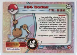 Doduo Rainbow Foil Topps Pokemon TV Animation Edition Series 2 #84 2000 0qo1 - Image 2