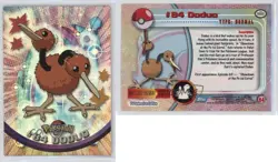 Doduo Rainbow Foil Topps Pokemon TV Animation Edition Series 2 #84 2000 0qo1 - Image 3