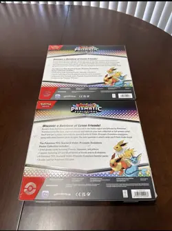 Factory Sealed Pokemon TCG Prismatic Evolutions Poster Collection Box lot of 2 - Image 2