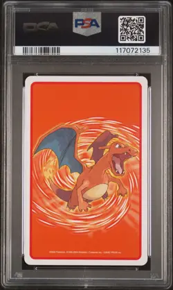 2004 POKEMON FIRERED VERSION PLAYING CARDS 8 OF DIAMONDS ARCANINE PSA 10 - Image 2
