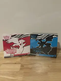 Pokemon TCG Scarlet & Violet Black Bolt and White Flare Elite Trainer Box Bundle - Image 1