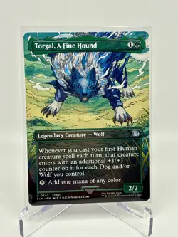 Torgal, A Fine Hound (Borderless) Final Fantasy Regular MTG NM - Image 1