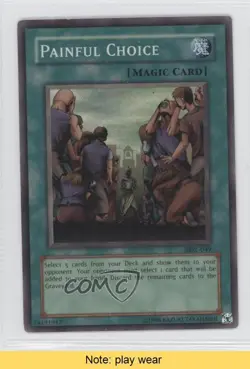 Painful Choice (Super Rare) Unlimited YuGiOh Magic Ruler Booster #MRL-049 1a1 - Image 1