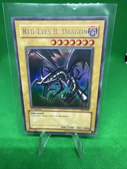 YUGIOH Ultra Rare Red-Eyes B. Dragon SDJ-001 1st Edition PLAYED - Image 3