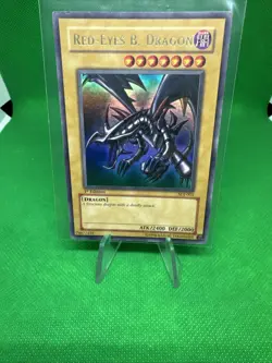 YUGIOH Ultra Rare Red-Eyes B. Dragon SDJ-001 1st Edition PLAYED - Image 4